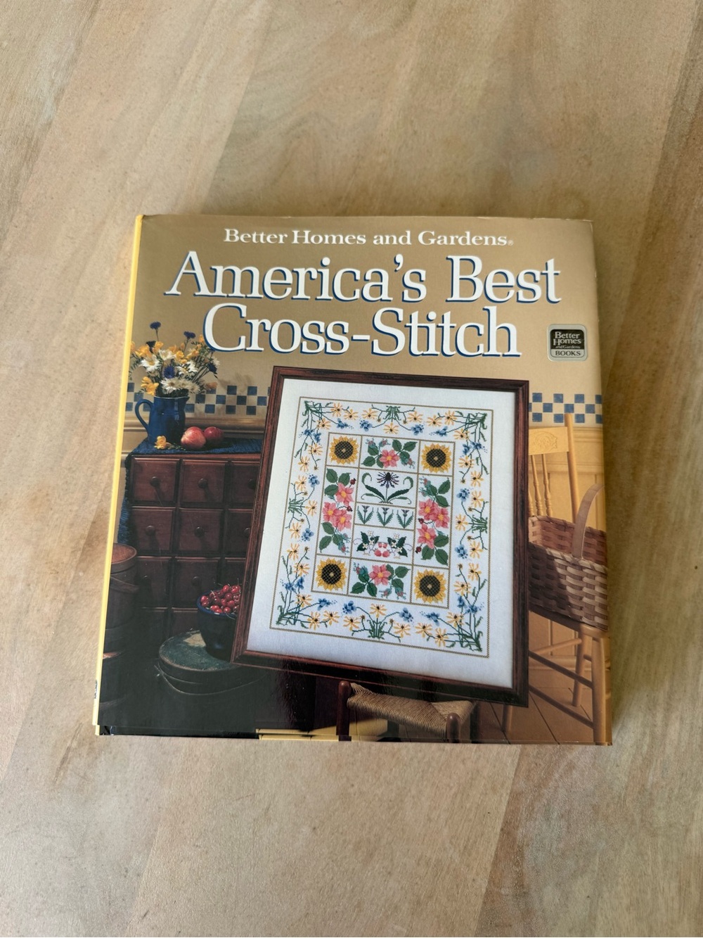 Better Homes And Gardens Cross-Stitch Pattern Book - Yellow Cover